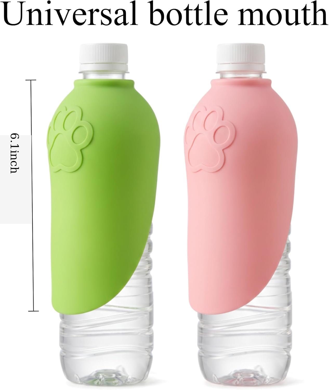Portable Dog Water Bottle Adapter, Leak-Proof Pet Water Drinking Spout