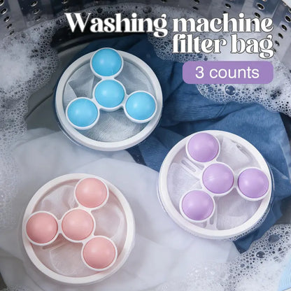 🥳2026 HOT SALE🎁💞50K+ SOLD!🧺🧼 Floating Lint Mesh Bag – Catches hair & lint, reusable, protects washing machine & drain. 🚿✨