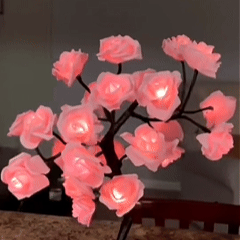 MAVONIQUECOSH®The Midnight Garden: Handcrafted LED Rose Bonsai (The Ultimate Mood-Setter)
