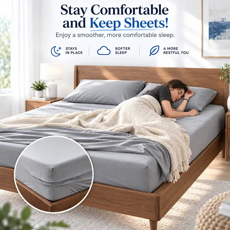 Mavoniquecosh® "Set & Forget" Bed Sheet Grippers - Keep Corners Locked All Night