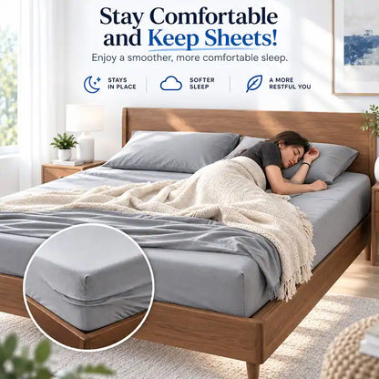Mavoniquecosh® "Set & Forget" Bed Sheet Grippers - Keep Corners Locked All Night