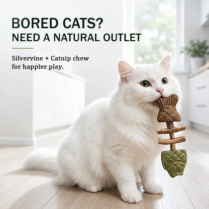 🔥Day Sale 50% OFF🐾-Catnip & Silvervine Chew