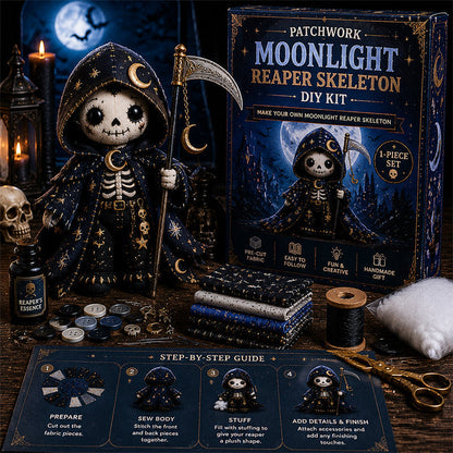 🔥HOT SALE 49% OFF🎃🧙‍♀️Patchwork Skeleton Witch Girl DIY Kit👻🦴