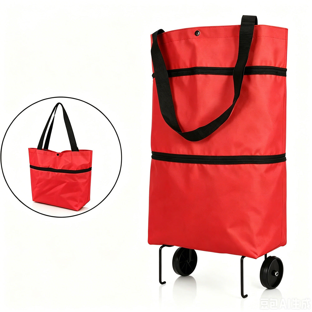 🔥LAST DAY SALE 50% OFF⏰MAVONIQUECOSH®🔥 2-in-1 Convertible Grocery Bag & Rolling Shopping Cart