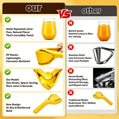 MAVONIQUECOSH®Universal Fruit Press & Squeezer, ✨Food-Grade PP (BPA-Free), ✅Dishwasher Safe