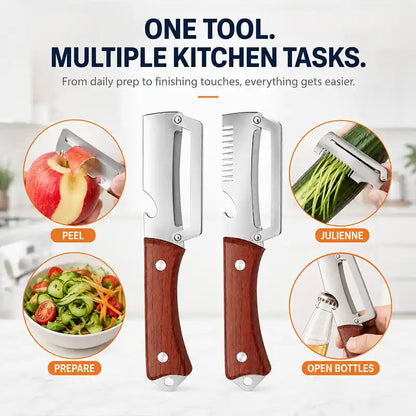 ✨🔪 Multi-Functional Stainless Peeler 🥕
