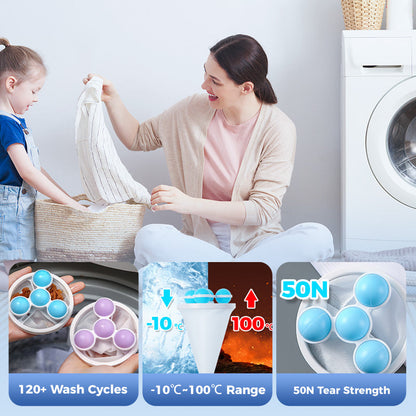 🥳2026 HOT SALE🎁💞50K+ SOLD!🧺🧼MAVONIQUECOSH® Floating Lint Mesh Bag – Catches hair & lint, reusable, protects washing machine & drain. 🚿✨