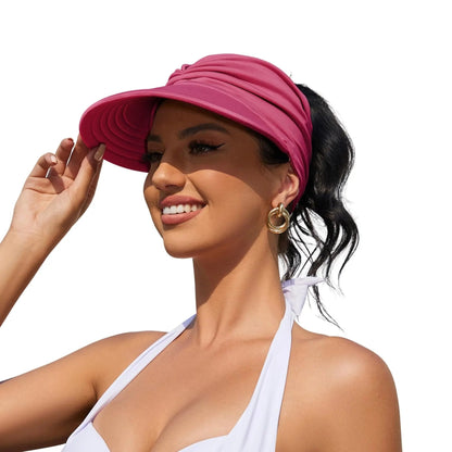 🔥Last Day 50% OFF -UPF 50+ Sun Visor Ponytail Hat