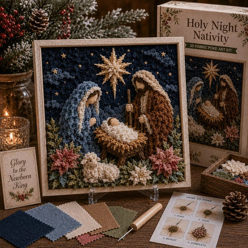 ✝️🔥Last Day 49% OFF✨ 3D Christian Fabric Poke Art Kit