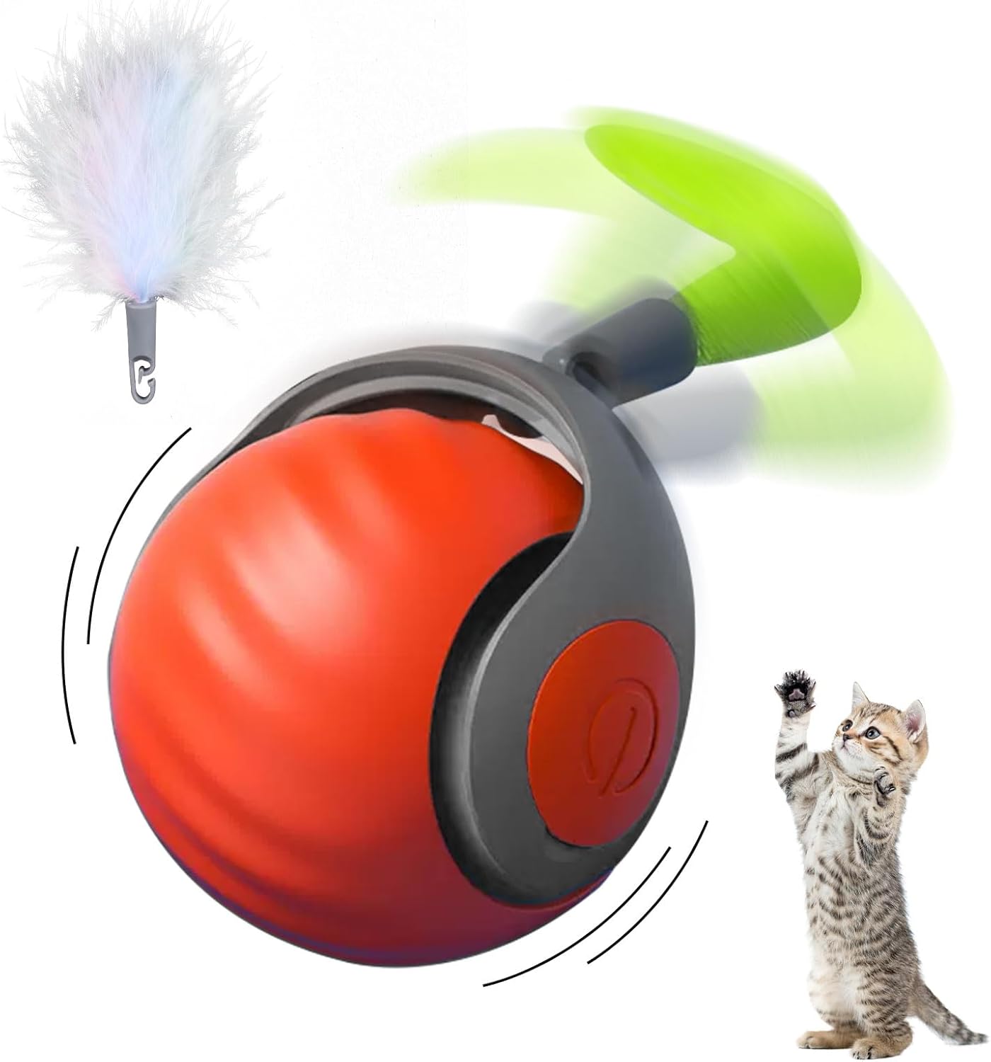 Mavoniquecosh®🐱🐶The Boredom Killer: Smart 360° Self-Rolling Cat&Dog Ball (USB Rechargeable)