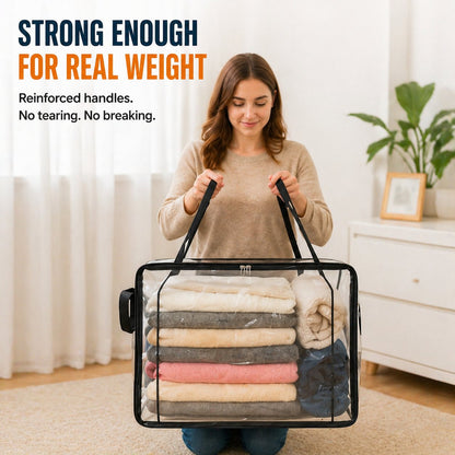 📦MAVONIQUECOSH®Large Heavy-Duty Thick Plastic Clear Storage