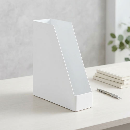 Mavoniquecosh® Plastic Desktop File Holder – Upright Magazine & Document Organizer for Desk or Shelf