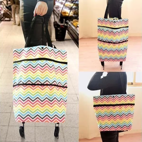 ⭐⭐MAVONIQUECOSH®🔥 2-in-1 Convertible Grocery Bag & Rolling Shopping Cart