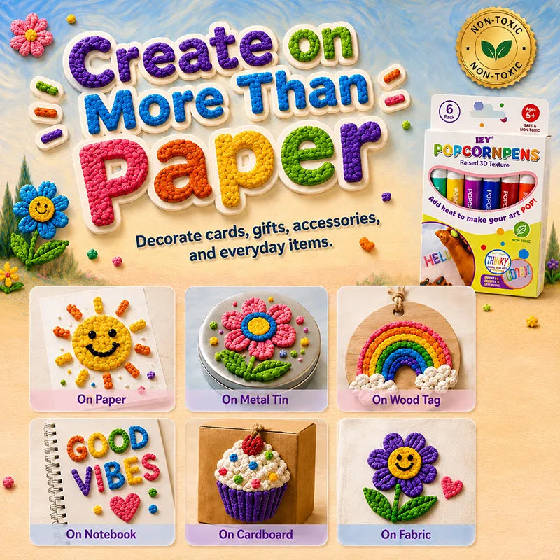Save 50% by ordering today丨IEY®Magic 3D Popcorn Pens 🪄 Watch Their Drawings POP! (The Perfect Screen-Free Gift)