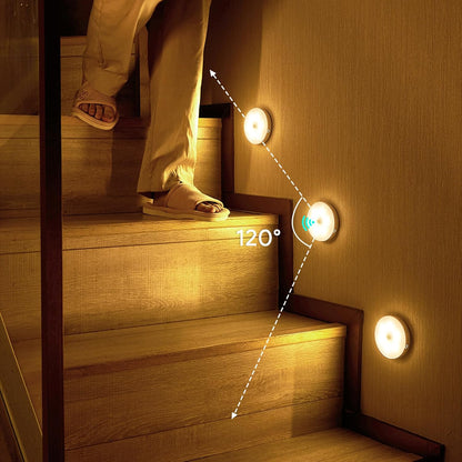 ⭐2-in-1 Stick-On Night Light (Motion + Steady Glow)