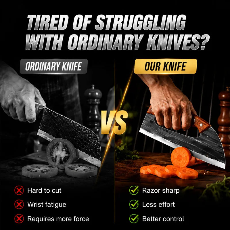 🔥 50% OFF  | Hand-Forged Kitchen Slicing Cleaver 🍖