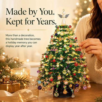 🔥 [50% OFF TODAY] DIY Sparkling Beaded Christmas Tree Kit — Create Magical Holiday Memories at Home 🎄✨ (JG)