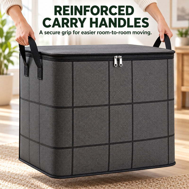 🔥Last Day 50% OFF ⚡XXL Foldable Storage Bags — Up to 180L for Clothes, Bedding & More (JG)