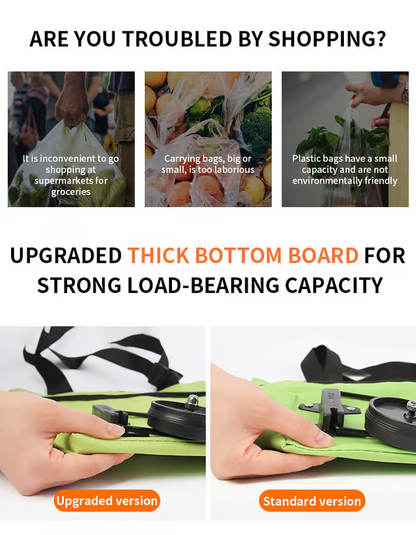 ⭐⭐MAVONIQUECOSH®🔥 2-in-1 Convertible Grocery Bag & Rolling Shopping Cart