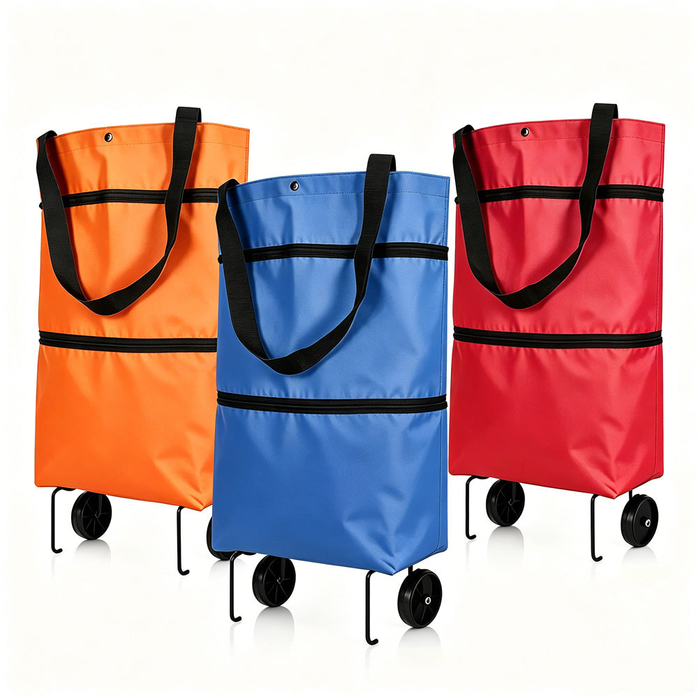 🔥LAST DAY SALE 50% OFF⏰MAVONIQUECOSH®🔥 2-in-1 Convertible Grocery Bag & Rolling Shopping Cart