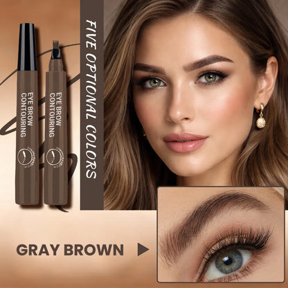 Mavoniquecosh®Instant Microblade-Effect Pen: 24H Waterproof 4-Tip Brows & Beard Filler