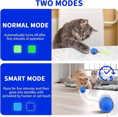 Mavoniquecosh®🐱🐶The Boredom Killer: Smart 360° Self-Rolling Cat&Dog Ball (USB Rechargeable)