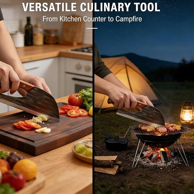 🔥 50% OFF  | Hand-Forged Kitchen Slicing Cleaver 🍖