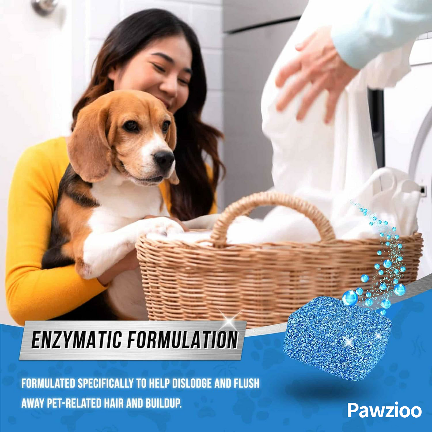 Mavoniquecosh® 🔥Eco-Friendly Washing Machine Cleaner Fights Pet Odors & Hair Build-Up for Fresh Clean Machines(12 Tables/Box)
