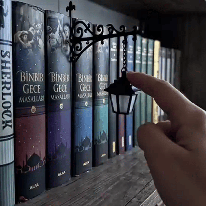 Miniature Retro Streetlight Bookend Light