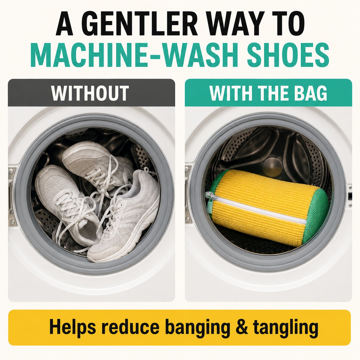 Shoe Washing Machine Bag – Durable Laundry Protector for Sneakers (JG)