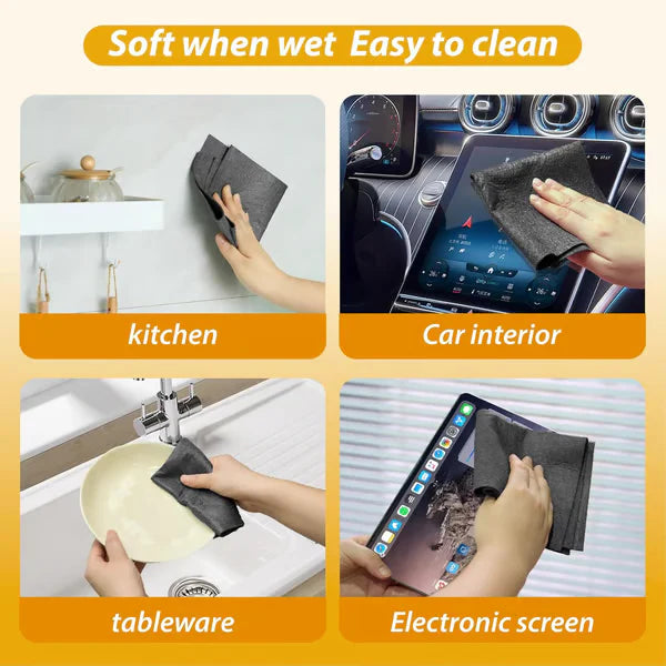 🔥MAVONIQUECOSH®Thickened Magic Microfiber Cleaning Cloths - Professional Streak-Free & Chemical-Free Shine