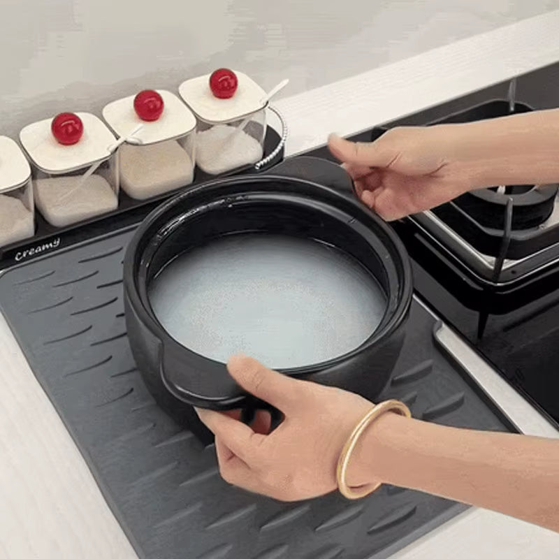 Heavy-Duty 3-in-1 Silicone Mat: Drainer, Trivet & Chopping Cushion(✨2026 New Upgrade)
