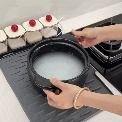 Heavy-Duty 3-in-1 Silicone Mat: Drainer, Trivet & Chopping Cushion(✨2026 New Upgrade)