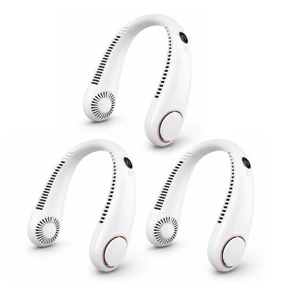 ⭐Portable Neck Fan, Bladeless Wearable Personal Fan, Hands-Free Cooling for Outdoor & Office (Copy)