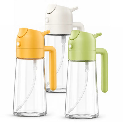 All-in-One Spray & Pour Dispenser — Store Oil, Vinegar & Soy Sauce Effortlessly! 🥗✨ (JG)
