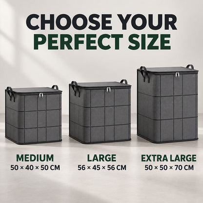🔥Last Day 50% OFF ⚡XXL Foldable Storage Bags — Up to 180L for Clothes, Bedding & More