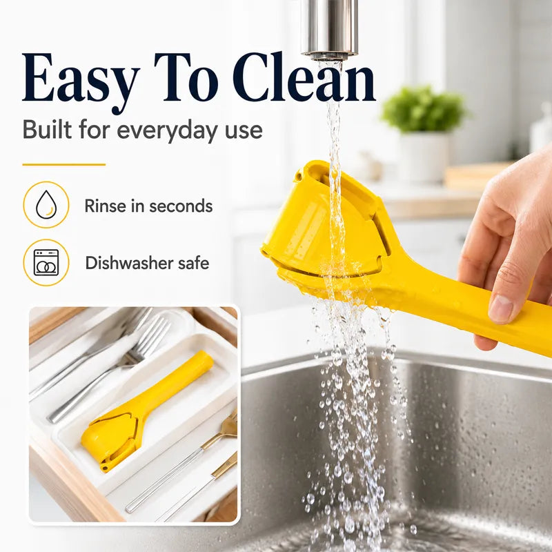 MAVONIQUECOSH®Universal Fruit Press & Squeezer, ✨Food-Grade PP (BPA-Free), ✅Dishwasher Safe