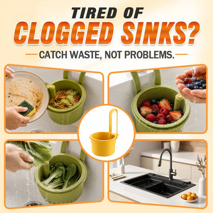 ⭐Multifunctional hanging sink drain basket