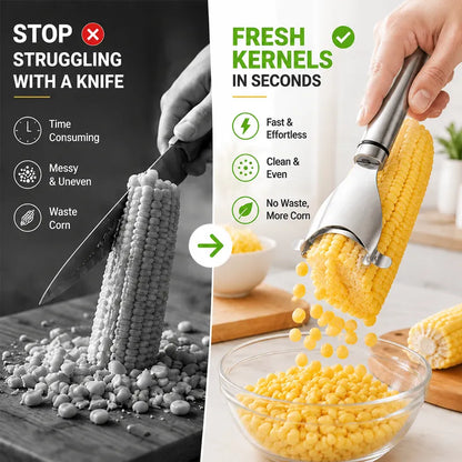 Mavoniquecosh® Stainless Steel Corn Peeler | Quick Corn Stripper for Fresh & Cooked Corn