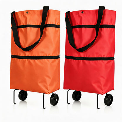 🔥LAST DAY SALE 50% OFF⏰MAVONIQUECOSH®🔥 2-in-1 Convertible Grocery Bag & Rolling Shopping Cart