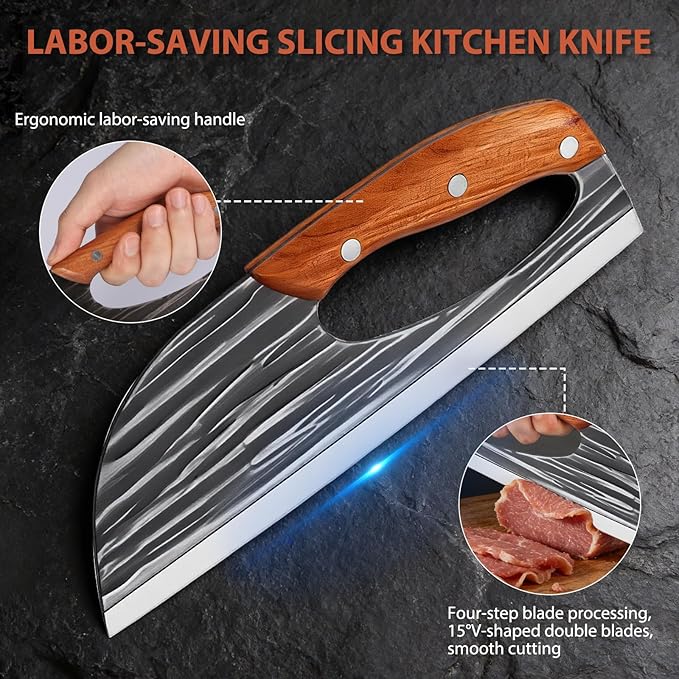 1x Hand-Forged Cleaver