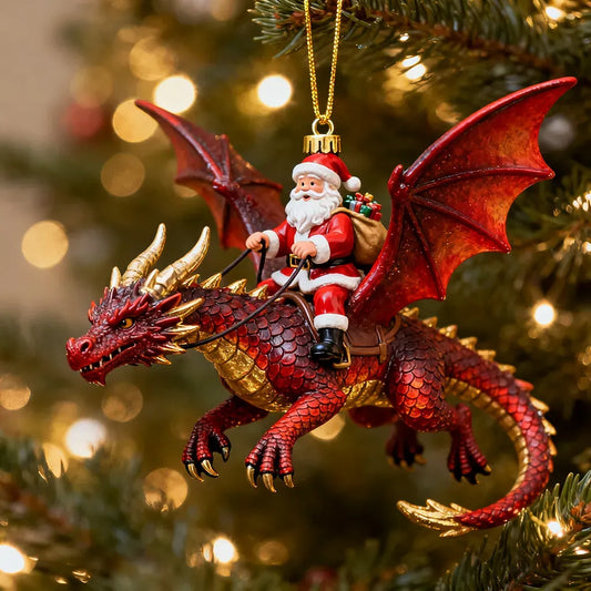 🎄 Santa's Dragon Riders Ornament Collection – A Magical Christmas Keepsake