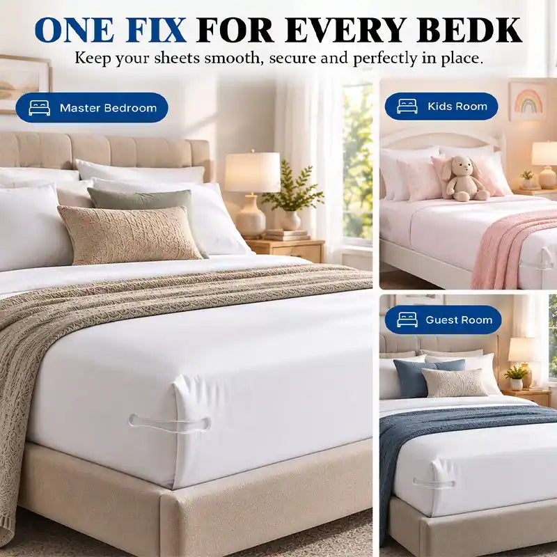 Mavoniquecosh® "Set & Forget" Bed Sheet Grippers - Keep Corners Locked All Night