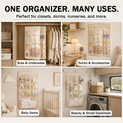 Space-Saving Hanging Closet Organizer for Intimates (JG)