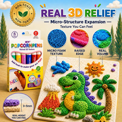 Save 50% by ordering today丨IEY®Magic 3D Popcorn Pens 🪄 Watch Their Drawings POP! (The Perfect Screen-Free Gift)