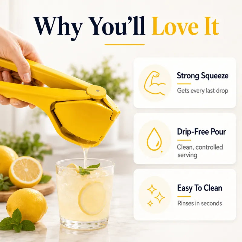 MAVONIQUECOSH®Universal Fruit Press & Squeezer, ✨Food-Grade PP (BPA-Free), ✅Dishwasher Safe