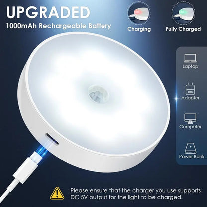 ⭐2-in-1 Stick-On Night Light (Motion + Steady Glow)