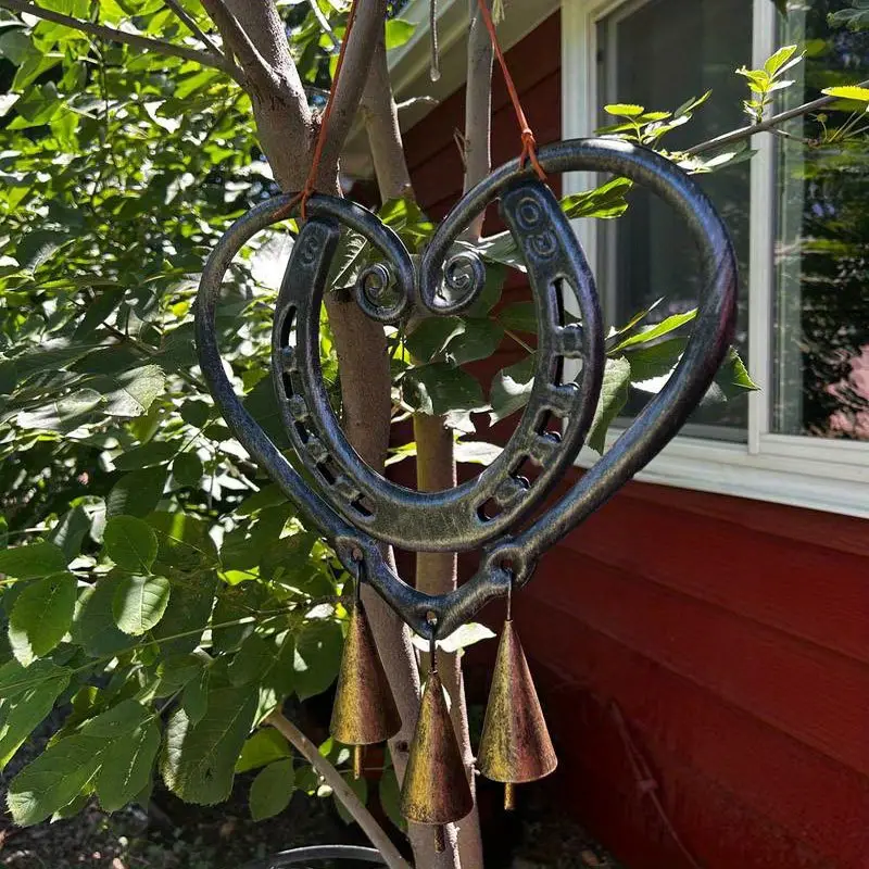 🔥LAST DAY 49% OFF💥The Horseshoe Heart Wind Chime ❤🐎