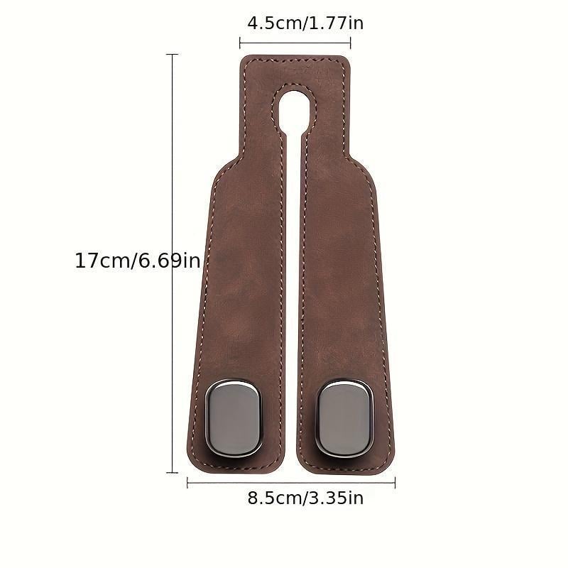 🔥LAST DAY SALE 50% OFF - MAVONIQUECOSH®🚗Car Seat Back Alcantara Storage Hook - 💥Double Hook Holder for Convenient Storage