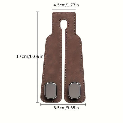 🔥LAST DAY SALE 50% OFF - MAVONIQUECOSH®🚗Car Seat Back Alcantara Storage Hook - 💥Double Hook Holder for Convenient Storage